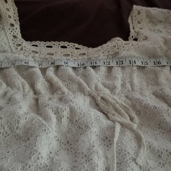 COPY - Pure White Crochet Mini-Dress - Picture 5 of 14